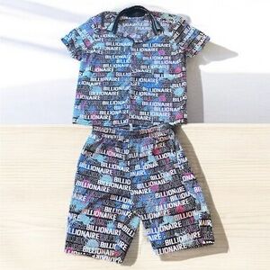 G-NET Billionaire casual short and button down set Men’s XL NWOT